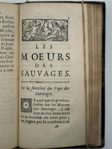DESCRIPTION DE LA LOUISIANE NOUVELLEMENT DÉCOUVERTE AU SUD OUEST DE LA NOUVELLE FRANCE, PAR ORDRE DU ROY. AVEC LA CARTE DU PAYS: LES MOEURS & LA MANIÈRE DE VIVRE DES SAUVAGES.