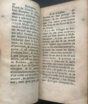 DESCRIPTION DE LA LOUISIANE NOUVELLEMENT DÉCOUVERTE AU SUD OUEST DE LA NOUVELLE FRANCE, PAR ORDRE DU ROY. AVEC LA CARTE DU PAYS: LES MOEURS & LA ...