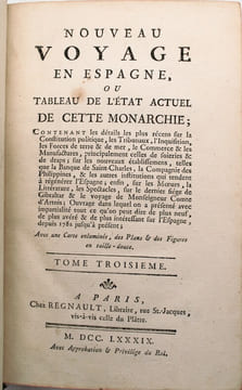 Nouveau Voyage en Espagne, ou Tableau de l'état actuel de cette monarchie .... BOURGOING , Jean François de