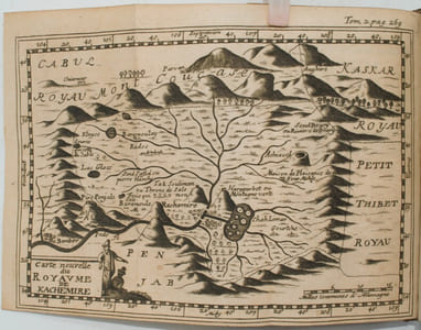 Voyages de François Bernier...contenant la description des États du Grand Mogol, de l'Hindoustan, du royaume de Kachemire, etc. Où il est traité des richesses, des forces, de la justice & des causes principales de la décadence des États de l'Asie, & de plusieurs évenemens considérables ….