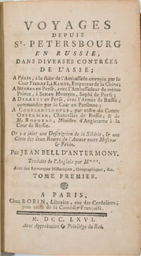 Voyages entre Saint-Pétersbourg et la Russie, dans divers pays d'Asie.