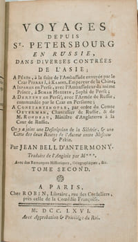Voyages entre Saint-Pétersbourg et la Russie, dans divers pays d'Asie.