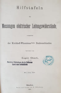 MESSUNGEN ELEKTRISCHER LEITUNGSWIGWIDERSTANDE