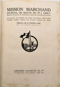 Mission Marchand. Journal de route du Dr. J Emily