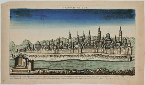 Vue de Jérusalem. CHÉREAU (Jacques , graveur et éditeur)