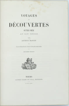 Voyages et découvertes Outre-mer au XIXème siècle. MANGIN (Arthur) , DURAND-BRAGER (ill.)