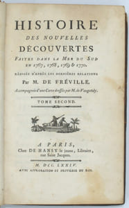 Histoire des nouvelles découvertes faites dans la mer du Sud en 1767, 1768, 1769 & 1770. 