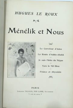 Ménélik et nous. LE ROUX, Hughes