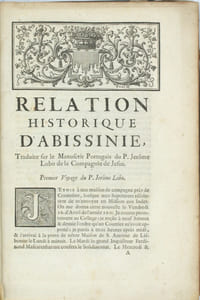 Relation historique d'Abissinie. 