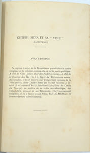 l’Islam en Mauritanie et Sénégal , Revue du Monde Musulman , Volume XXXI