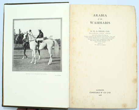 Arabia of the Wahhabis . PHILBY , Harry St John Bridger. 