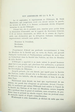 Le Conflit italo-éthiopien, . La PRADELLE (Albert de Geouffre de)