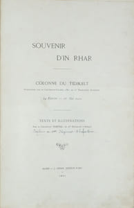 Souvenir d'In Rhar - Colonne du Tidikelt