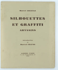 Silhouettes et Graffiti abyssins. Introduction de Marcel Mauss.