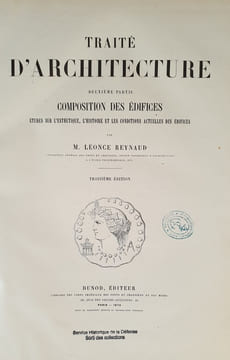 TRAITE D'ARCHITECTURE. REYNAUD LEONCE