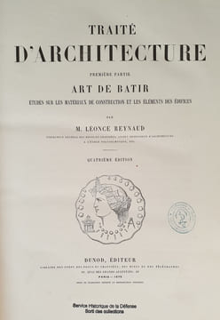 TRAITE D'ARCHITECTURE. REYNAUD LEONCE