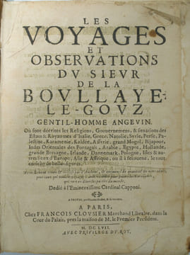 Les Voyages et observations du sieur de La Boullaye - Le - Gouz, gentil-homme angevin, Où sont décrites les Religions, Gouvernemens, & situations des ...