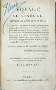 Voyage au Sénégal, ou Mémoires historiques, philosophiques et politiques sur les découvertes, les établissemens et le commerce des Européens dans les mers de l'Océan atlantique, depuis le Cap-Blanc, jusqu'à la rivière de Serre-Lionne ….
