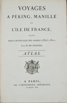 Voyages à Péking, Manille et l'Île de France, faits dans l'intervalle des années 1784 à 1801 . De GUIGNES , Chrétien Louis Joseph (1759-1845)