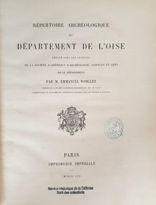 REPERTOIRE ARCHEOLOGIQUE DU DEPARTEMENT DE L'OISE