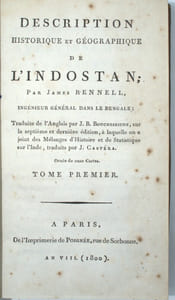 Description historique et géographique de l'Indostan, traduite de l'anglais par J.B. Bouscheseiche, sur la septième et dernière édition, à laquelle on a joint des Mélanges d'Histoire et de Statistique sur l'Inde, traduits par J. Castéra

