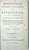 Description historique et géographique de l'Indostan, traduite de l'anglais par J.B. Bouscheseiche, sur la septième et dernière édition, à laquelle on ...
