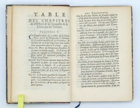Histoire de la Conqueste de la chine par les Tartares contenant plusieurs choses remarquables touchant la religion, les moeurs, & les coutumes de ces ...