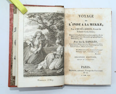 VOYAGE DE L' INDE A LA MEKKE par A'bd Oul - Kerym favori de Tahmas - Couly - Khan.- Extrait et traduit de la version anglaise de ses Mémoires, avec des notes géographiques, littéraires, etc . Seconde édition, revue et augmentée.