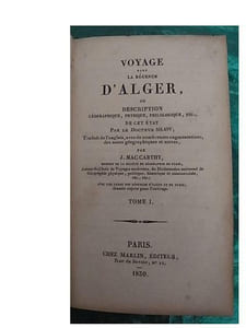 Voyage dans la Régence d’Alger
