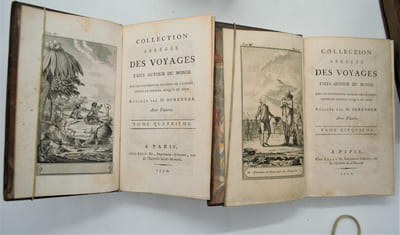 BERENGER M. COLLECTION ABREGEE DE VOYAGES FAITS AUTOUR DU MONDE. PARIS 1790/1792