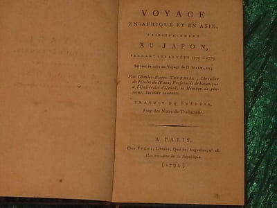 VOYAGE EN AFRIQUE ET EN ASIE PRINCIPALEMENT AU JAPON. PARIS 1794
