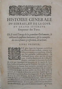 Histoire générale du Serrail, et de la Cour du Grand Seigneur Empereur des Turcs, Histoire de la Cour du Roy de la Chine. 