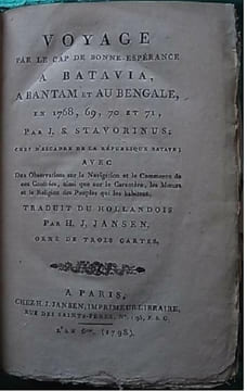 VOYAGE AU CAP DE BONNE-ESPERANCE A BATAVIA, A BANTAM ET AU BENGALE, EN 1768, 69, 70 et 71 . STAVORINUS (Jan Splinter)
