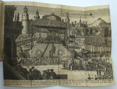 Voyages de François Bernier...contenant la description des États du Grand Mogol, de l'Hindoustan, du royaume de Kachemire, etc. Où il est traité des richesses, des forces, de la justice & des causes principales de la décadence des États de l'Asie, & de plusieurs évenemens considérables ….