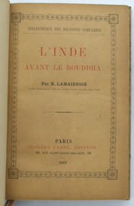 L’Inde avant le Bouddha & L’Inde après le Bouddha