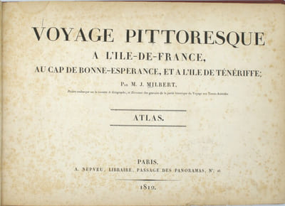 Voyage pittoresque à l'île-de-France, au cap de Bonne-Espérance et à l'île de Ténériffe, Atlas Seul

