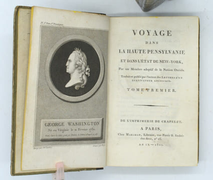 Voyage dans la Haute Pensylvanie et dans l'État de New York, par un membre adoptif de la Nation Onéida.
. CRÈVECŒUR (Hector Saint-John de)