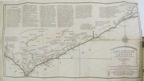 Voyage du chevalier Des Marchais en Guinée, isles voisines, et à Cayenne, fait en 1725, 1726 & 1727. Contenant une description très exacte & très ...