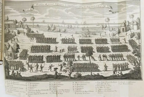 Voyage du chevalier Des Marchais en Guinée, isles voisines, et à Cayenne, fait en 1725, 1726 & 1727. Contenant une description très exacte & très ...
