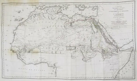 Voyage dans l'Afrique septentrionale, depuis Le Caire jusqu'à Mourzouk, capitale du royaume de Fezzan ; suivi d'Eclaircissemens sur la Géographie de ...