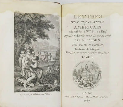 Lettres d’un cultivateur américain adressées à Wm. S on Esqr. depuis l’année 1770 jusqu’en 1786. Traduites de l’Anglois.
. CRÉVECOEUR, (Michel ...