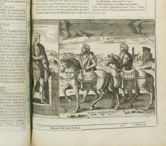 Opera, Quae velut in partes ante sparsa, nunc in certas classes digesta ; atque in gratiam & utilitatem legentium, in novum corpus redacta, & II. Tomis comprehensa : Quorum Operum feriem & ordinem, ad Lectorem Epistolam Subsequens Pagina exhibebit. Accuratœ inspectionis & Nove Forme Editio : nec non ad mentem Autoris typosque, Figurarum elegantiâ omni perpolita. 
