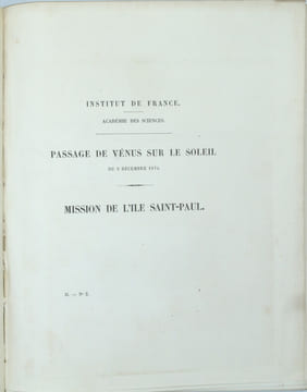 Recueil de mémoires, rapports et documents relatifs à l'observation du passage de Vénus sur le Soleil.
                                               ...