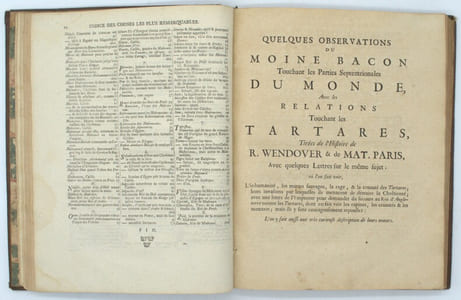 Voyage fait principalement en Asie dans le 12e 13e 14e et XVe siècle par Benjamin de Tudèle, Jean du Plan-Carpin, N. Ascelin, Guillaume de Rubruquis (Rubrouck), Marc Paul Vénitien, Haïton, Jean de Mandeville et Ambroise Contarini : Accompagnés de l'Histoire des Sarrasins et des Tartares, est précédez d’une Introduction concernant les Voyages et les Nouvelles découvertes des Principaux Voyageurs. Tome second seul