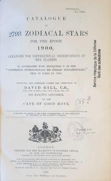 CATALOGUE OF 2798 ZODIACAL STRS FOR THE EPOCH 1900. GILL DAVID