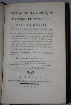 Voyage en Russie. CHANTREAU Pierre Nicolas