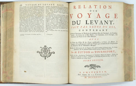 Relation d'un voyage du Levant fait par ordre du roi.
. TOURNEFORT (Joseph Pitton de).
