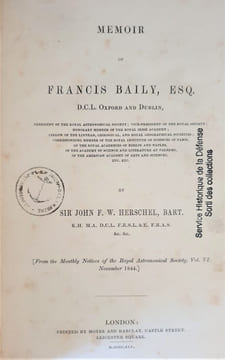 MEMOIR OF FRANCIS BAILY. HERSCHEL JOHN