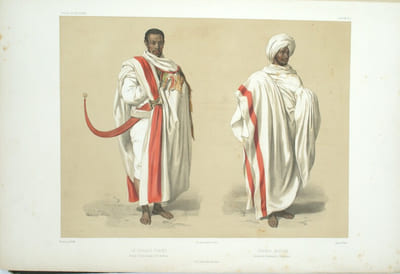 Voyage en Abyssinie exécuté pendant les années 1839, 1840, 1841, 1842, 1843 par une commission scientifique composée de MM. Théophile Lefebvre lieutenant de vaisseau, A. Petit et Quartin-Dillon docteurs médecins naturalistes du muséum, Vignaud dessinateur. Publié par ordre du Roi, Atlas Historique, Ethnologique et Archéologique seul.

