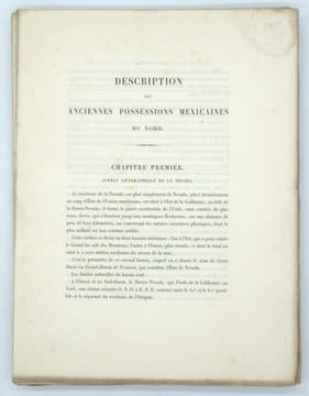 Mission scientifique au Mexique et dans l’Amérique Centrale, géologie, description des anciennes possessions mexicaines du Nord.
. GUILLEMIN-TARAYRE, ...